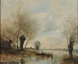 JeanBaptisteCamille Corot - La pche en barque auprs des saules.webp