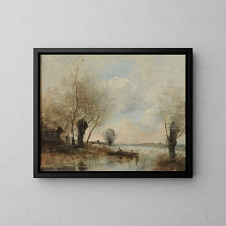 JeanBaptisteCamille Corot - La pche en barque auprs des saules.webp