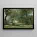 L'Allée verte - Jean-Baptiste-Camille Corot — gerahmtes Bild an der Wand