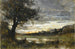 Landschaftsgemälde bei Sonnenuntergang - Jean-Baptiste-Camille Corot — Ansicht des Kunstwerks