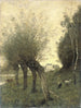 Landschaft mit Weiden - Jean-Baptiste-Camille Corot — Ansicht des Kunstwerks