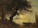 Der Boot im Mondschein - Jean-Baptiste-Camille Corot — Ansicht des Kunstwerks