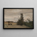 Der Hirte mit dem Hund Rover - Jean-Baptiste-Camille Corot — gerahmtes Bild an der Wand
