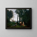Das ländliche Konzert - Jean-Baptiste-Camille Corot — gerahmtes Bild an der Wand