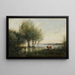 Le Marais - Jean-Baptiste-Camille Corot — gerahmtes Bild an der Wand