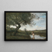 Der Bach am Weißen Pferd - Jean-Baptiste-Camille Corot — gerahmtes Bild an der Wand