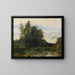 Der felsige Torrent - Jean-Baptiste-Camille Corot — gerahmtes Bild an der Wand