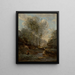 Le Vallon des Chèvres Souvenir du Lac de Garde - Jean-Baptiste-Camille Corot — gerahmtes Bild an der Wand