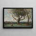 Der große Baum, Umgebung von Gournay - Jean-Baptiste-Camille Corot — gerahmtes Bild an der Wand