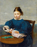 Kleine Mädchen mit Puppe - Jean-Baptiste-Camille Corot — Ansicht des Kunstwerks