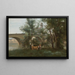 Mantes Les bords de la Seine au pied du pont - Jean-Baptiste-Camille Corot — gerahmtes Bild an der Wand
