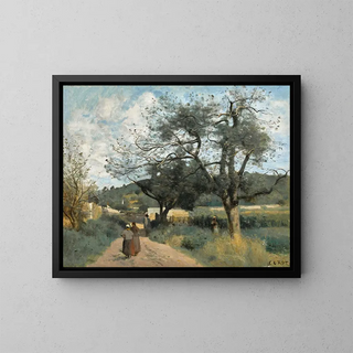 JeanBaptisteCamille Corot - Marcoussis Route  Travers Les Champs.webp