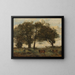Moorlandschaft mit drei Kühen - Jean-Baptiste-Camille Corot — gerahmtes Bild an der Wand