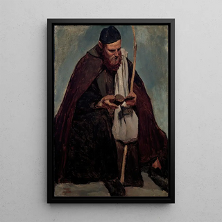 JeanBaptisteCamille Corot - Moine italien assis lisant Seated Italian Monk Reading.webp
