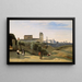 Mont Pincio, Rom - Jean-Baptiste-Camille Corot — gerahmtes Bild an der Wand