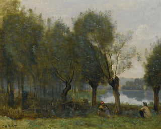 Montgeron, Saulaie am Wasser - Jean-Baptiste-Camille Corot — Ansicht des Kunstwerks