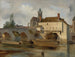 Moret-sur-Loing, die Brücke und die Kirche - Jean-Baptiste-Camille Corot — Ansicht des Kunstwerks