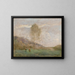 Landschafts-Gemälde Herbst in der Nähe einer Küste mit zwei Figuren - Jean-Baptiste-Camille Corot — gerahmtes Bild an der Wand