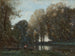 Fischer, der am grünen Ufer vertäut ist - Jean-Baptiste-Camille Corot — Ansicht des Kunstwerks