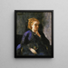 Portrait einer Frau - Jean-Baptiste-Camille Corot — gerahmtes Bild an der Wand