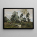 Frühling, La Saulaie - Jean-Baptiste-Camille Corot — gerahmtes Bild an der Wand