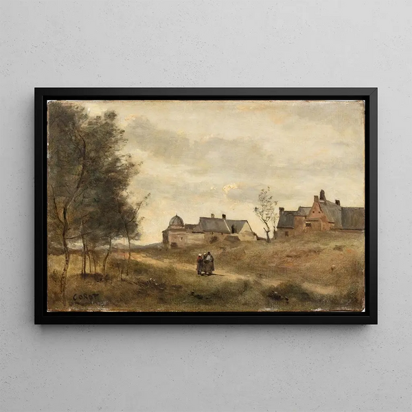 Saint-Servan - Jean-Baptiste-Camille Corot — gerahmtes Bild an der Wand