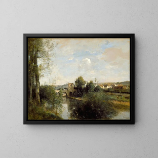 JeanBaptisteCamille Corot - Seine and Old Bridge at Limay.webp