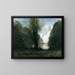 Solitude, Souvenir de Vigen Limousin - Jean-Baptiste-Camille Corot — gerahmtes Bild an der Wand