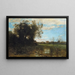 Souvenir des dunes de Dunkerque - Jean-Baptiste-Camille Corot — gerahmtes Bild an der Wand
