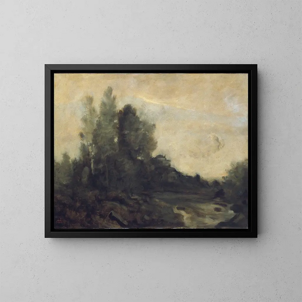 Souvenir d'Ariccia - Jean-Baptiste-Camille Corot — gerahmtes Bild an der Wand