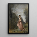 Der Frühling des Lebens - Jean-Baptiste-Camille Corot — gerahmtes Bild an der Wand