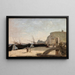 Die Strand von Étretat - Jean-Baptiste-Camille Corot — gerahmtes Bild an der Wand