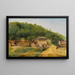 Die Häuser Cabassud in Ville-d'Avray - Jean-Baptiste-Camille Corot — gerahmtes Bild an der Wand