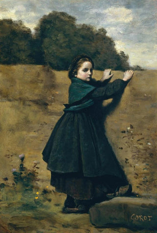 JeanBaptisteCamille Corot - The Curious Little Girl.webp