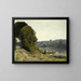 Der Abfahrt des Bootsmanns - Jean-Baptiste-Camille Corot — gerahmtes Bild an der Wand