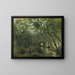 Die Eintreiber der Aale - Jean-Baptiste-Camille Corot — gerahmtes Bild an der Wand