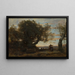 Les Bohémiens - Jean-Baptiste-Camille Corot — gerahmtes Bild an der Wand