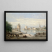 Der Hafen von La Rochelle - Jean-Baptiste-Camille Corot — gerahmtes Bild an der Wand