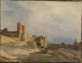 JeanBaptisteCamille Corot - The Papal Castle in Avignon.webp