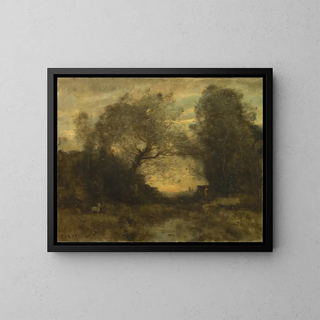 JeanBaptisteCamille Corot - The Pond at the Entrance of the Woods.webp