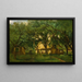La Ferme Toutain à Honfleur - Jean-Baptiste-Camille Corot — gerahmtes Bild an der Wand