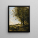 Die Holzsammler - Jean-Baptiste-Camille Corot — gerahmtes Bild an der Wand