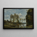 Drei Kühe in einem Sumpf - Jean-Baptiste-Camille Corot — gerahmtes Bild an der Wand