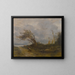 Ein Windstoß am Meer - Jean-Baptiste-Camille Corot — gerahmtes Bild an der Wand