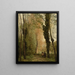 Ein Weg unter den Bäumen im Frühling - Jean-Baptiste-Camille Corot — gerahmtes Bild an der Wand