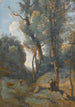 Vachère auf einem bewaldeten Hügel - Jean-Baptiste-Camille Corot — Ansicht des Kunstwerks
