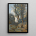 Vachère auf einem bewaldeten Hügel - Jean-Baptiste-Camille Corot — gerahmtes Bild an der Wand