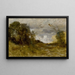einsamer Tal - Jean-Baptiste-Camille Corot — gerahmtes Bild an der Wand
