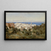 Ansicht von Genua - Jean-Baptiste-Camille Corot — gerahmtes Bild an der Wand