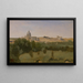 Aussicht auf Rom vom Monte Pincio - Jean-Baptiste-Camille Corot — gerahmtes Bild an der Wand